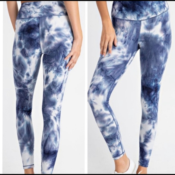Pants - Super soft tie dye high waist yoga legging
